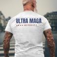 Ultra Maga And Proud Of It V10 Men's Crewneck Short Sleeve Back Print T-shirt Gifts for Old Men