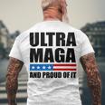 Ultra Maga And Proud Of It V22 Men's Crewneck Short Sleeve Back Print T-shirt Gifts for Old Men