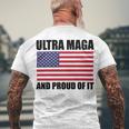 Ultra Maga And Proud Of It V23 Men's Crewneck Short Sleeve Back Print T-shirt Gifts for Old Men