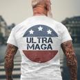 Ultra Maga And Proud Of It V24 Men's Crewneck Short Sleeve Back Print T-shirt Gifts for Old Men