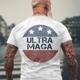 Ultra Maga And Proud Of It V4 Men's Crewneck Short Sleeve Back Print T-shirt Gifts for Old Men