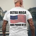 Ultra Maga And Proud Of It V7 Men's Crewneck Short Sleeve Back Print T-shirt Gifts for Old Men