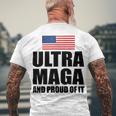 Ultra Maga And Proud Of It V8 Men's Crewneck Short Sleeve Back Print T-shirt Gifts for Old Men