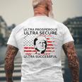 Ultra Prosperous Ultra Secure Ultra Successful Pro Trump 24 Ultra Maga Men's Back Print T-shirt Gifts for Old Men