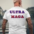 Utra Maga Support Men's Crewneck Short Sleeve Back Print T-shirt Gifts for Old Men