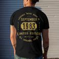 1983 September Birthday 1983 September Limited Edition Men's T-Shirt Back Print Gifts for Him