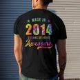 8 Years Old 8Th Birthday 2014 Tie Dye Awesome Men's Back Print T-shirt Gifts for Him