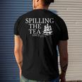 America Spilling Tea Since 1773 4Th Of July Independence Day Men's Back Print T-shirt Gifts for Him