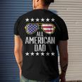 All American Dad 4Th Of July Memorial Day Matching Family Men's T-shirt Back Print Gifts for Him