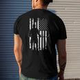 American Flag Hockey Apparel - Hockey Men's Back Print T-shirt Gifts for Him