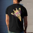 Animal Tees Hipster Giraffe Lovers Men's Back Print T-shirt Gifts for Him