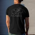 Appalachian Trail Bear Symbol Of Appalachian National Park Men's Back Print T-shirt Gifts for Him