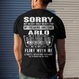 Arlo Name Sorry My Heart Only Beats For Arlo Men's T-Shirt Back Print Gifts for Him