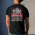 Mens Ask Bubba Anything Bubba Fathers Day Men's Back Print T-shirt Gifts for Him