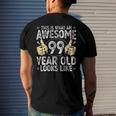 This Is What An Awesome 99 Years Old Looks Like 99Th Birthday Zip Men's Back Print T-shirt Gifts for Him