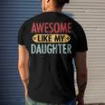Awesome Like My Daughter Parents Day V2 Men's Back Print T-shirt Gifts for Him