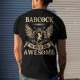 Babcock Name Babcock The Man Of Being Awesome Men's T-Shirt Back Print Gifts for Him