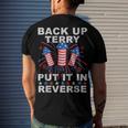 Back Up Terry Put It In Reverse Firework 4Th Of July Men's Back Print T-shirt Gifts for Him