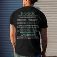 Baker Name Baker Completely Unexplainable Men's T-Shirt Back Print Gifts for Him