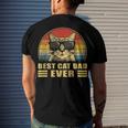 Best Cat Dad Ever Bump Fit Fathers Day Daddy For Men Men's Back Print T-shirt Gifts for Him
