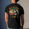 Best Cat Dad Ever Paw Fist Bump Fit Vintage Retro Daddy Men's Back Print T-shirt Gifts for Him