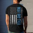 Best Dad Ever Us American Flag For Fathers Day Men's Back Print T-shirt Gifts for Him