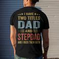 Best Dad And Stepdad Cute Fathers Day From Wife V3 Men's Back Print T-shirt Gifts for Him Best Dad And Stepdad Cute Fathers Day From Wife V3 Men's Back Print T-shirt Gifts for Him