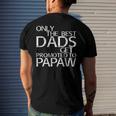 Only The Best Dads Get Promoted To Papaw Men's Back Print T-shirt Gifts for Him