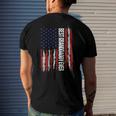 Best Granddaddy Ever Flag American Patriotic Men's Back Print T-shirt Gifts for Him
