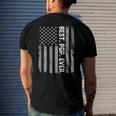 Mens Best Pop Ever Vintage American Flag Men's Back Print T-shirt Gifts for Him