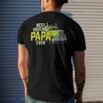 Best Truckin Papa Ever Trucker Truck Driver Dad Father Men's T-shirt Back Print Gifts for Him