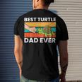 Best Turtle Dad Ever Love Sea Turtles Men's T-shirt Back Print Gifts for Him
