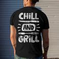 Birthday For Him Husband Dad Grandpa Chill And Grill Men's T-shirt Back Print Gifts for Him