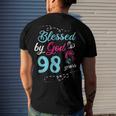 Blessed By God For 98 Years 98Th Birthday Party Celebration Men's T-shirt Back Print Gifts for Him