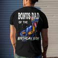Mens Bonus Dad Of The Birthday Boy Matching Father Bonus Dad Men's T-shirt Back Print Gifts for Him