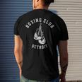 Boxing Club Detroit Distressed Gloves Men's Back Print T-shirt Gifts for Him