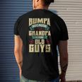 Mens Bumpa Because Grandpa Is For Old Guys Fathers Day Men's Back Print T-shirt Gifts for Him