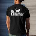 The Catfather Persian Cat Lover Father Cat Dad Men's Back Print T-shirt Gifts for Him