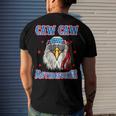 Caw Caw Motherfucker 4Th Of July Patriotic Eagle Men's T-shirt Back Print Gifts for Him