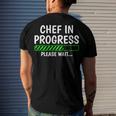 Chef In Progress Cook Sous Chef Culinary Cuisine Student Men's T-shirt Back Print Gifts for Him