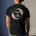 Classy As Fuck Floral Wreath Polite Offensive Feminist Men's Back Print T-shirt Gifts for Him