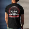 Clay Shirt Family Crest ClayShirt Clay Clothing Clay Tshirt Clay Tshirt For The Clay Men's T-Shirt Back Print Gifts for Him