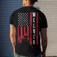 Cool Welding Us Flag Art For Men Women Welder Welding Lover Men's Back Print T-shirt Gifts for Him