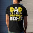 Dad Of The Bee Day Girl Party Matching Birthday Men's T-shirt Back Print Gifts for Him