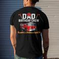 Dad Birthday Crew Fire Truck Firefighter Fireman Party V2 Men's T-shirt Back Print Gifts for Him