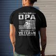 Im A Dad Opa And A Veteran Nothing Scares Me Men's Back Print T-shirt Gifts for Him