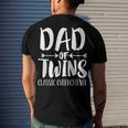 Dad Of Twins Proud Father Of Twins Classic Overachiver Men's T-shirt Back Print Gifts for Him
