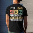 Mens Daddy I Tell Dad Jokes Periodically Fathers Day Men's Back Print T-shirt Gifts for Him