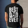 Mens Dads Birthday Fathers Day Best Dad Ever Men's T-shirt Back Print Gifts for Him