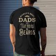 Dads With Tattoos And Beards Men's Back Print T-shirt Gifts for Him